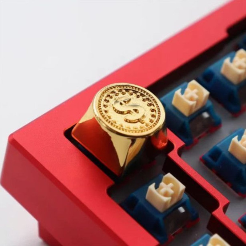 Gaming Accessories Aesthetic - Nuovi Keycaps a Tema Moneta d'Oro
